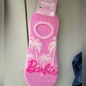 Barbie Pink Palm Tree No Show Socks